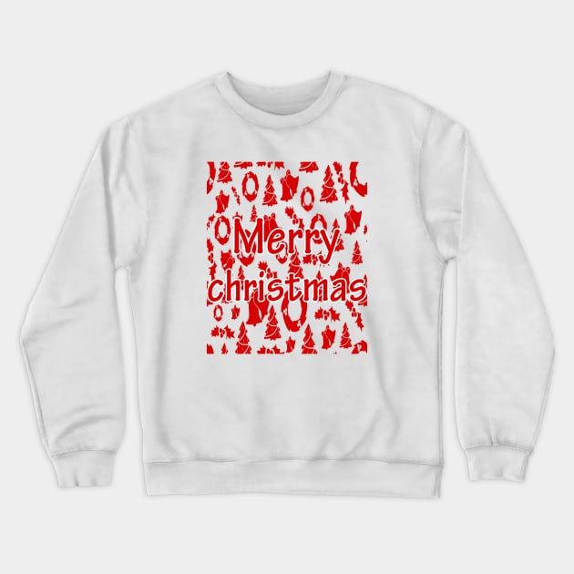 merry christmas Crewneck Sweatshirt by sarahnash